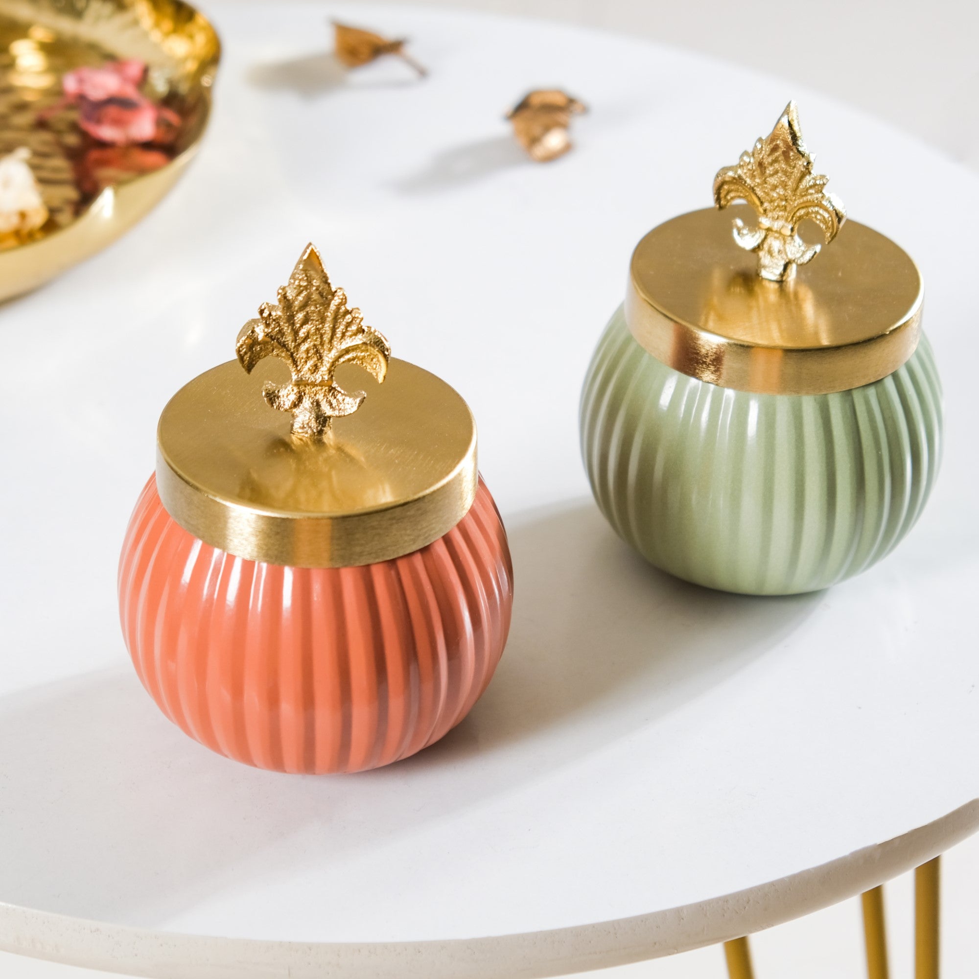 Metal Jar Set Of 2