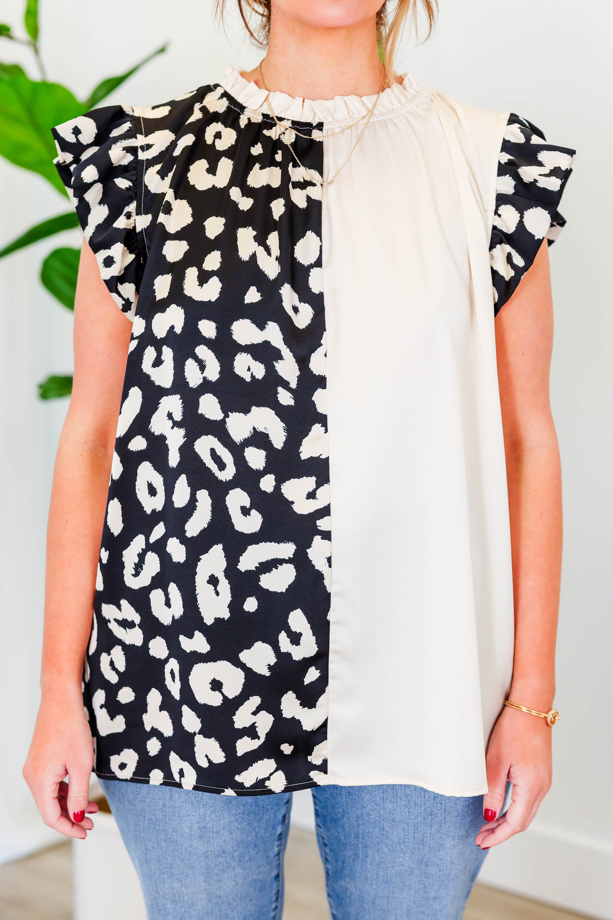 Inspire And Empower Blouse. Black