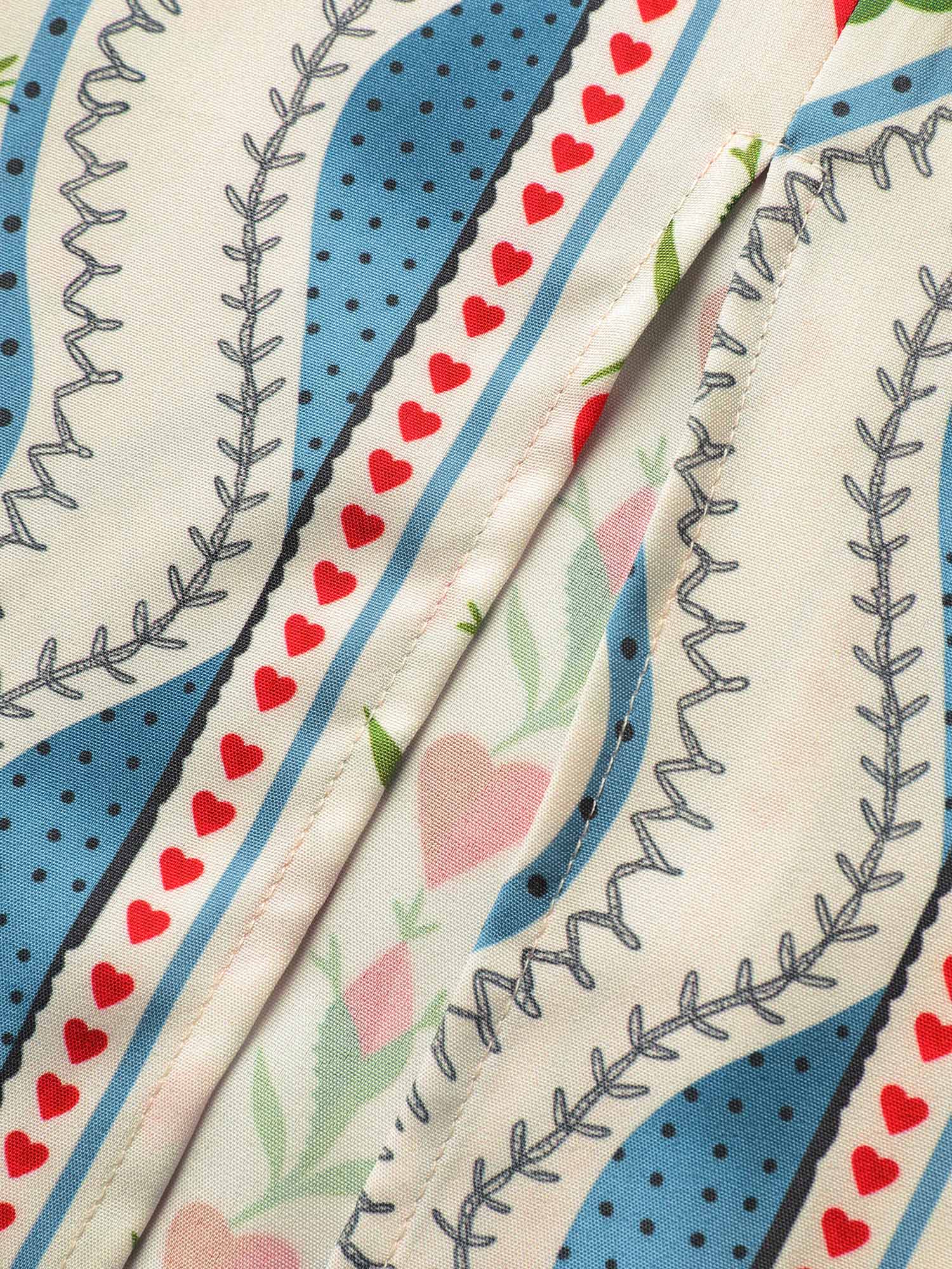 Boho Print Split Front Cami Dress