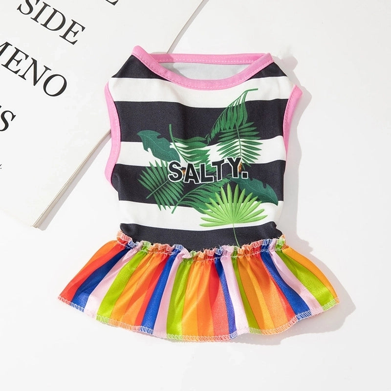 Casual Polyester Letter Tree Pet Clothing