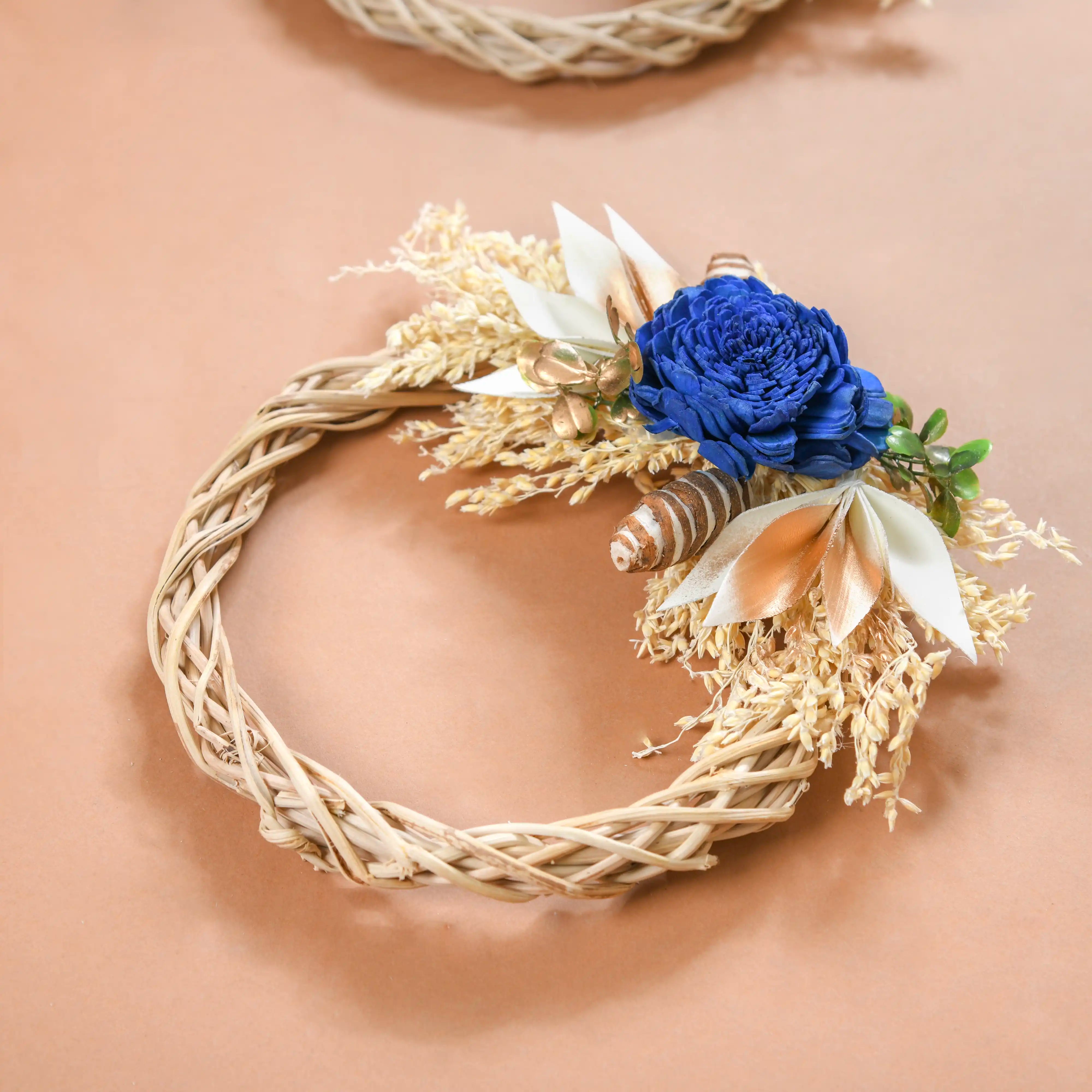 Mini Shola Flower Wreath Eco-Friendly Set Of 4