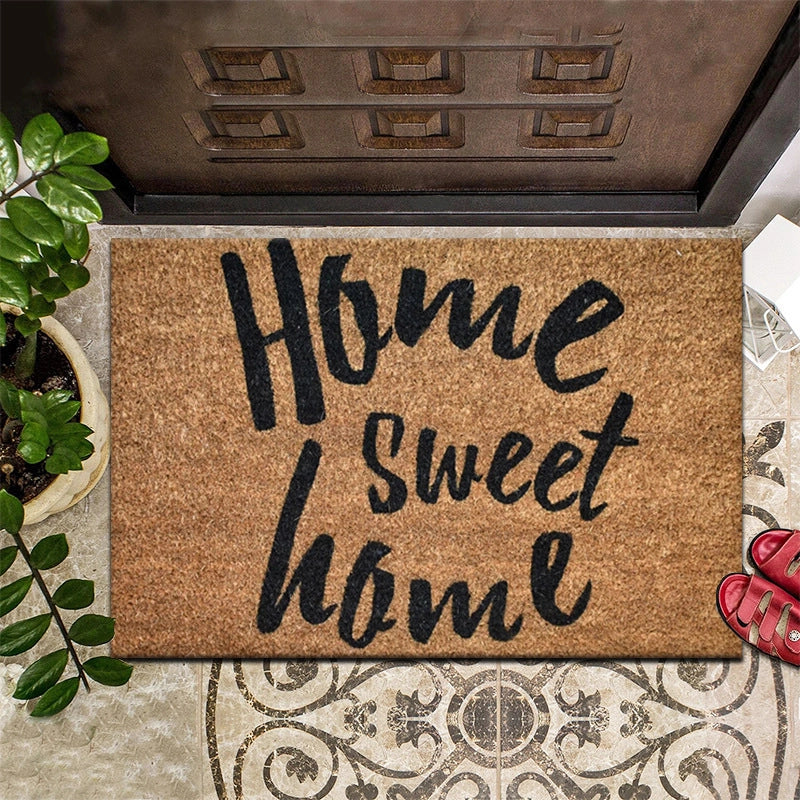 Retro Animal Letter Flower Polyester Carpet Bathing