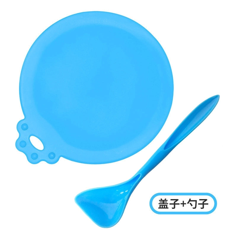 Minimalist Silica Gel Solid Color Pet Tableware 1 Piece