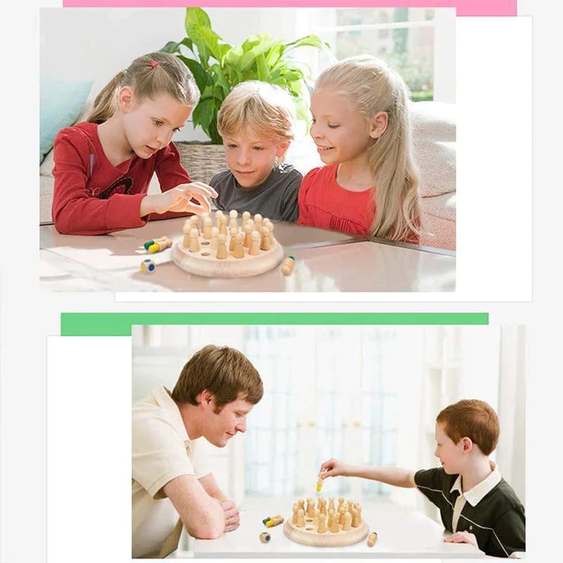 Wooden Memory Match Stick Chess