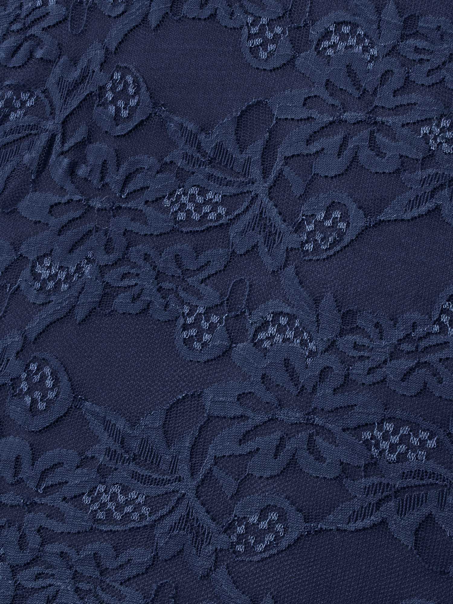 Textured Patchwork Petal Sleeve Dress