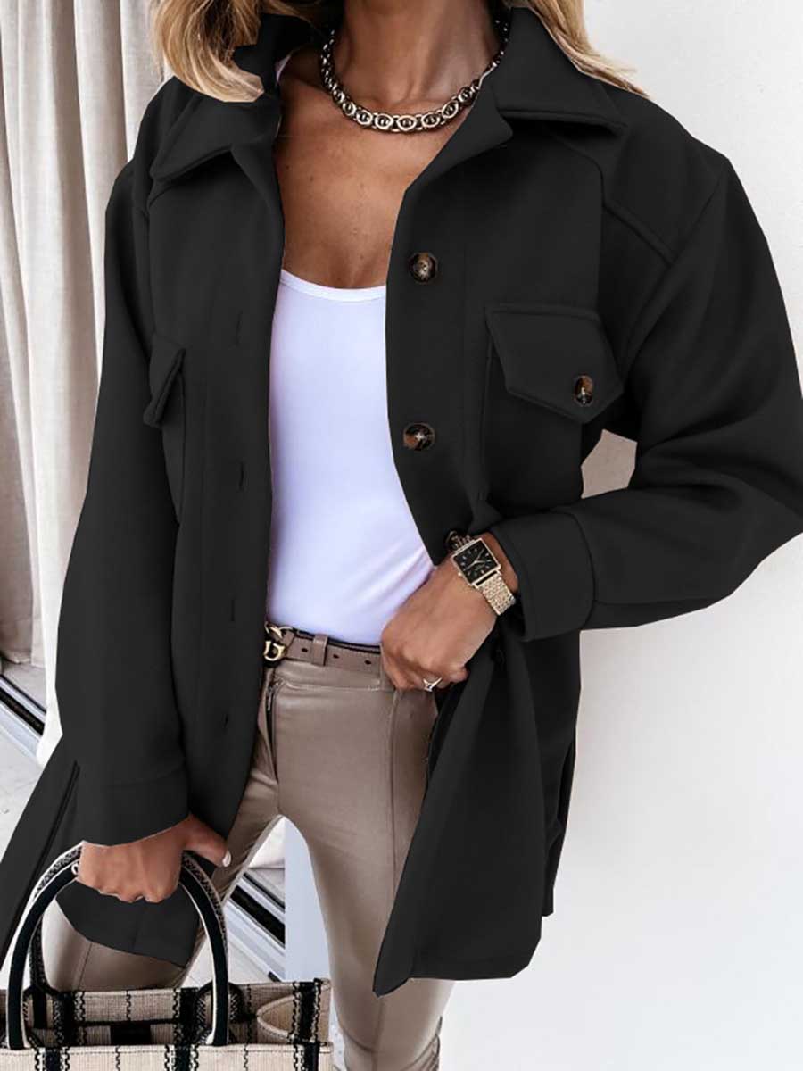 Temperament Lapel Tweed Jacket