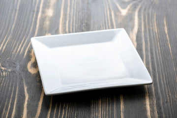 MELAMINE SQUARE PLATTER MEDIUM WHITE