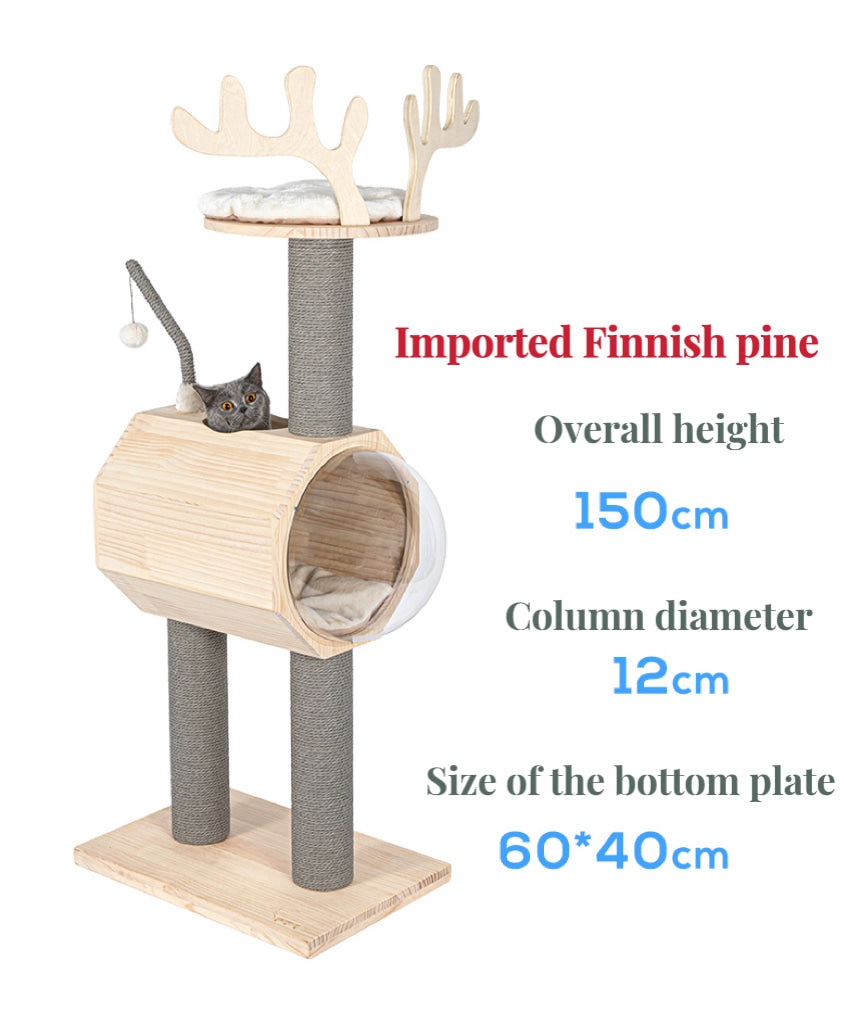 150cm HONEYPOT Forest Oak Cat Climbing Tree