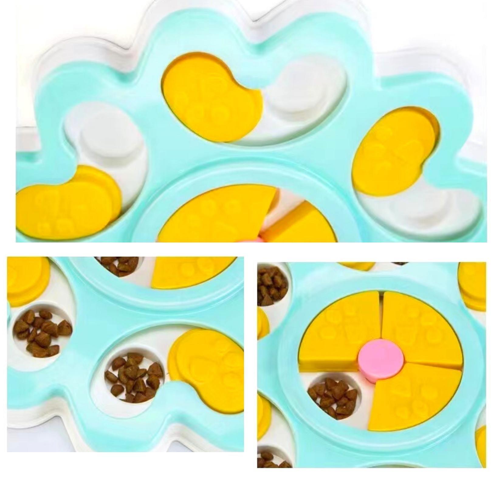 Round Pet Puzzle Toy for Slow Eating and Mental Stimulation