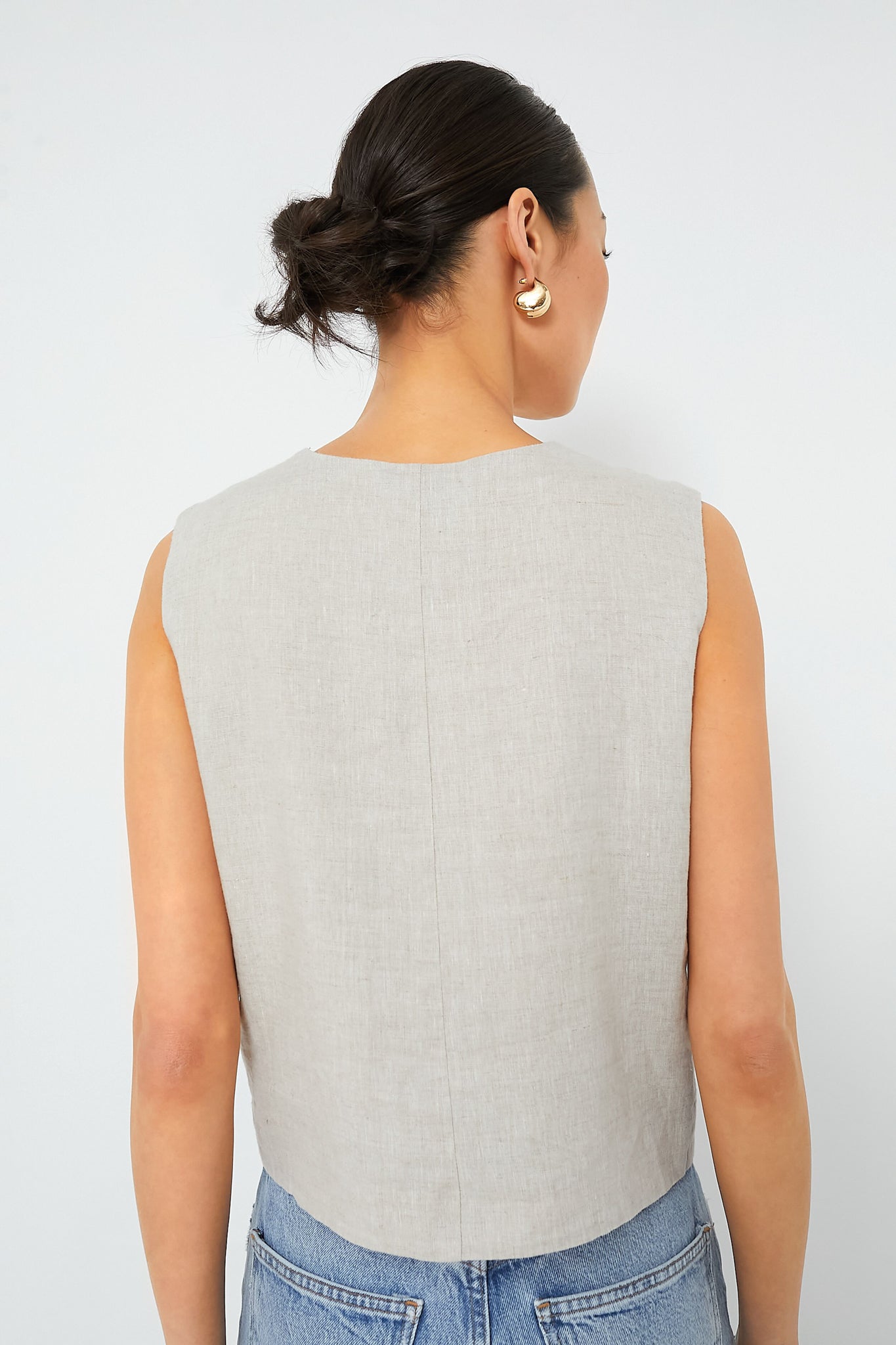 Natural Linen Swing Freya Vest