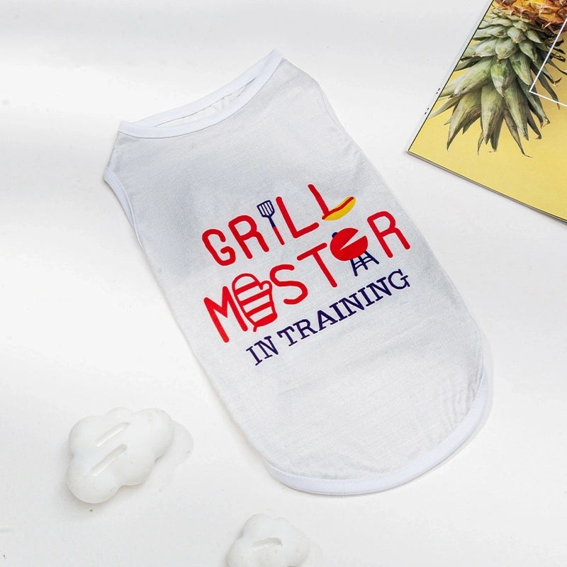 Casual Polyester Letter Watermelon Pet Clothing