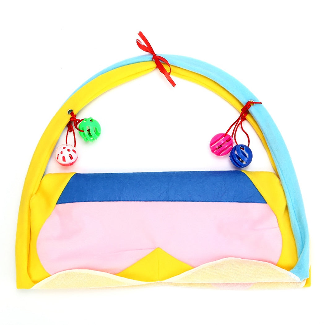 Portable Cat Tent With Hanging Toy