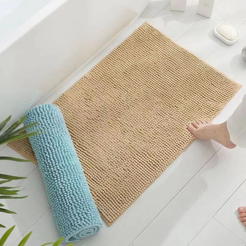 Hot Chenille Short Plush Floor Mat Bathroom Bathroom Absorbent Bedroom Door Carpet