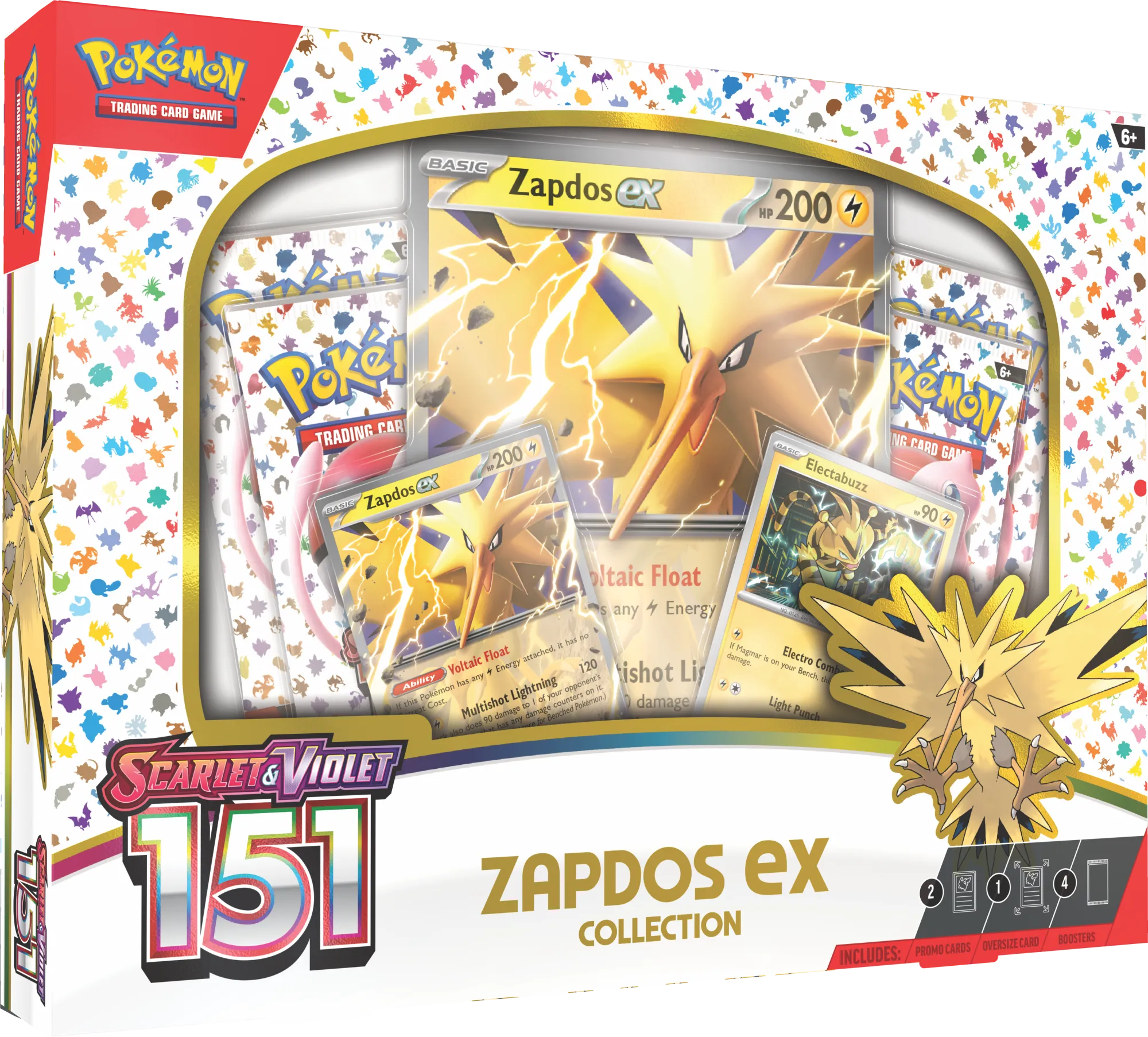 Pokémon: Scarlet & Violet - 151 Zapdos EX Collection Box