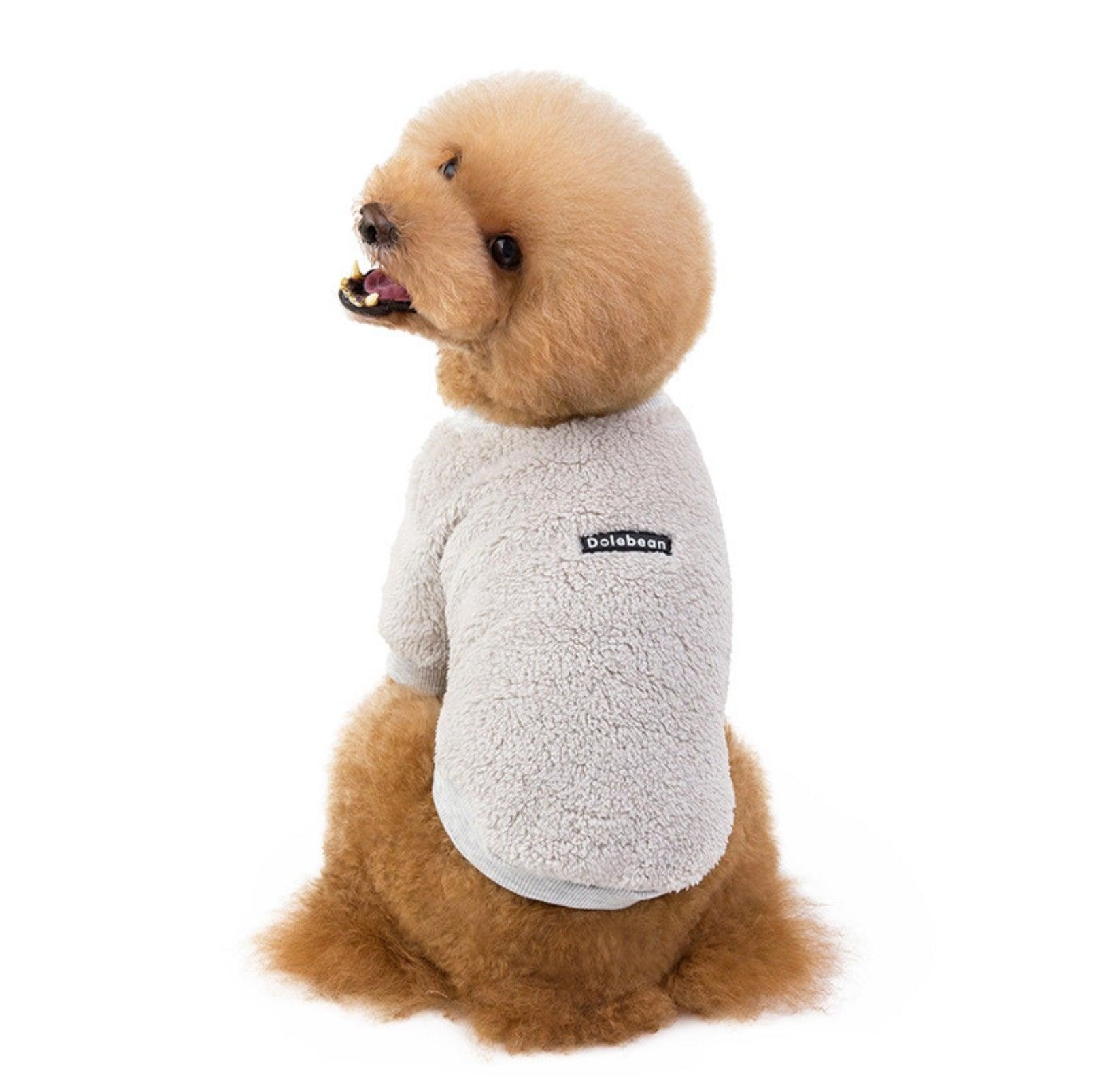 Double-Fleece Crew Neck Dog Sweater
