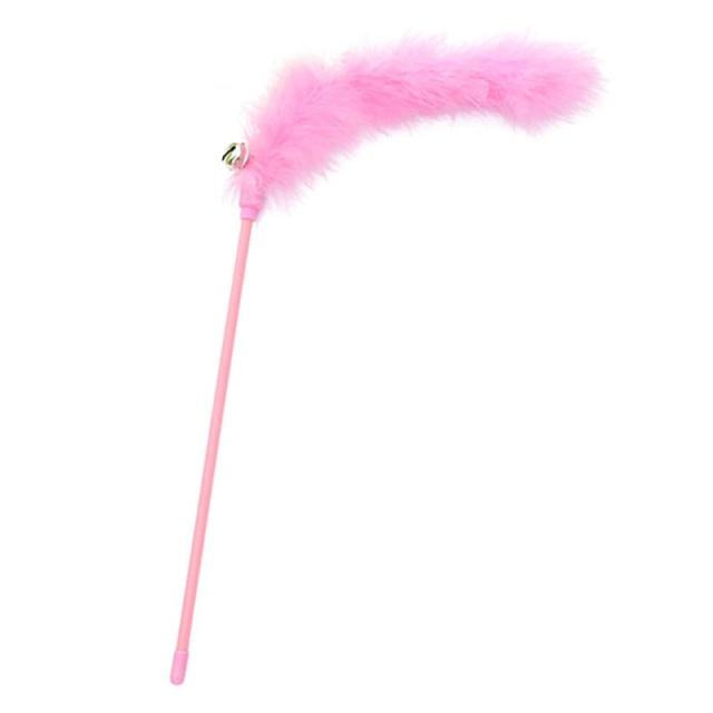 Faux Feather Wand Toys For Cats