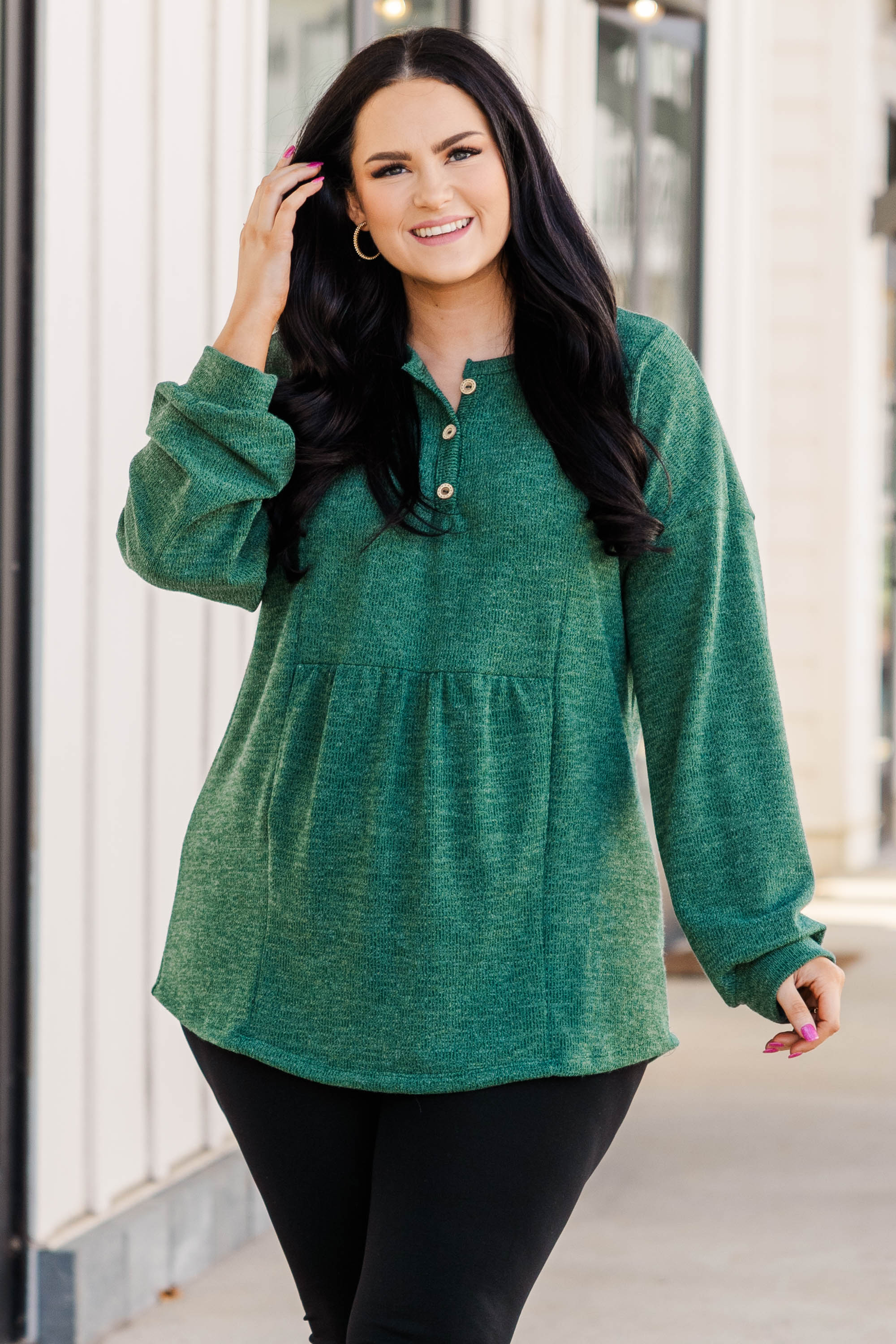 Spruce Up Top. Hunter Green