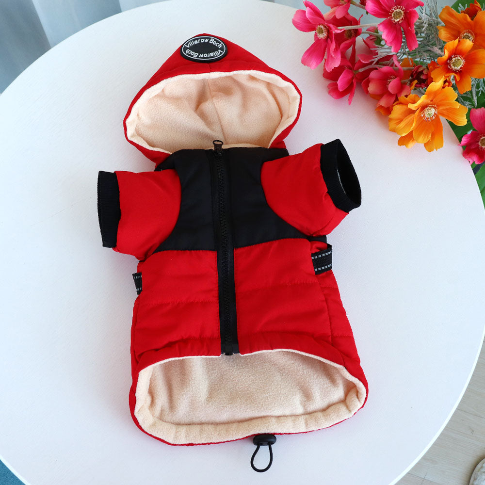 Warm Dog Jacket With Harness