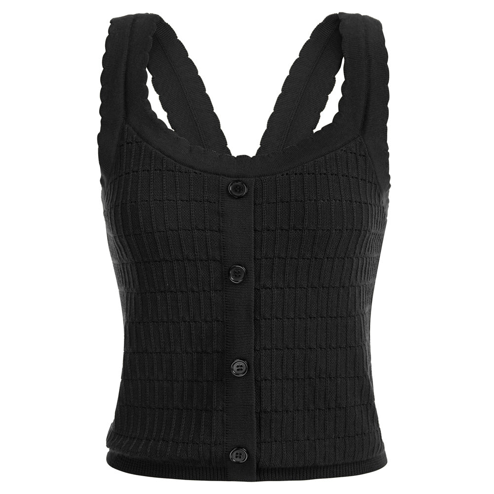 Vintage Jacquard Textured Outfits U-Neck Tops+Above Knee Skirt Knitwear