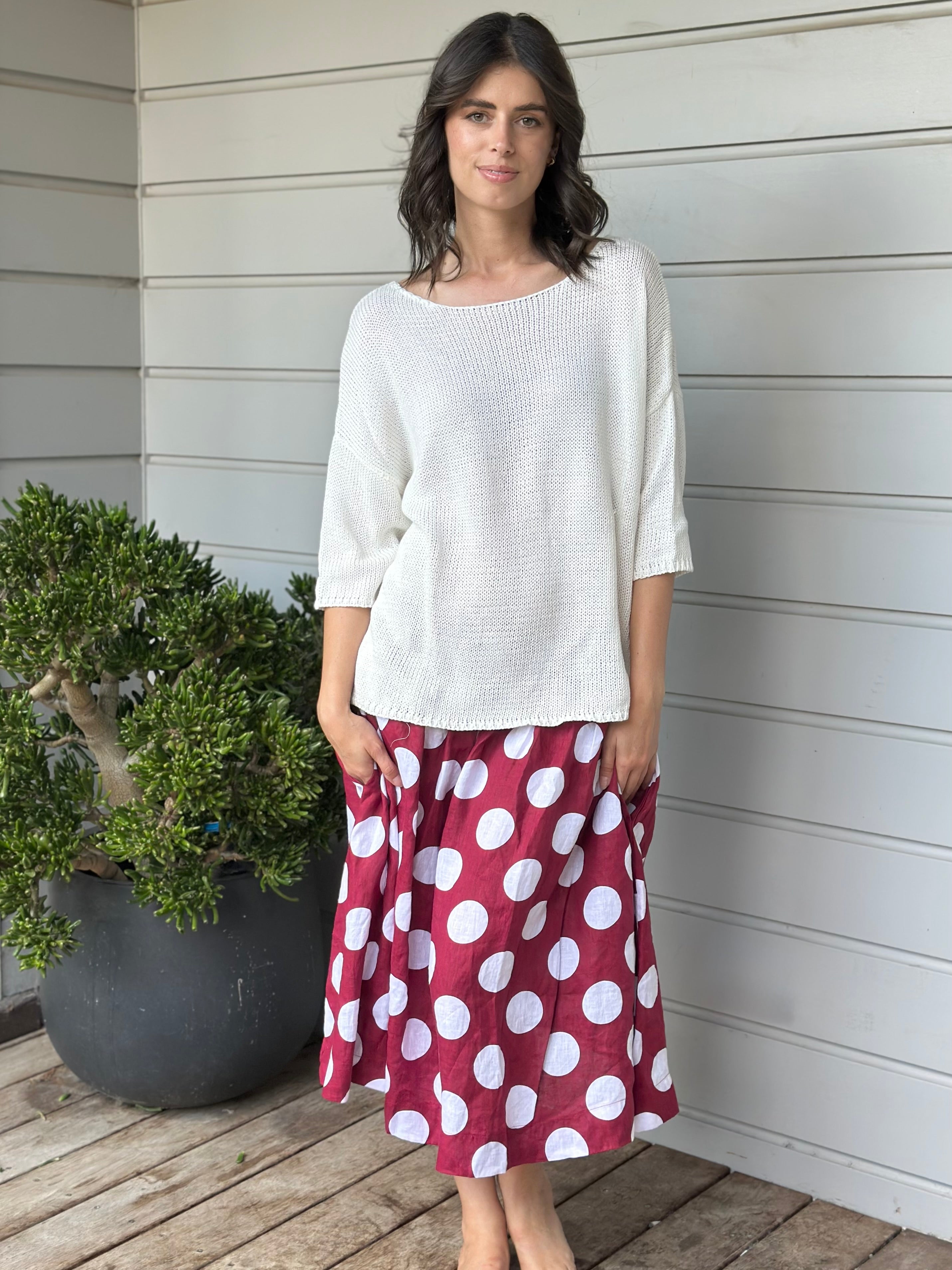 big wine spot linen
