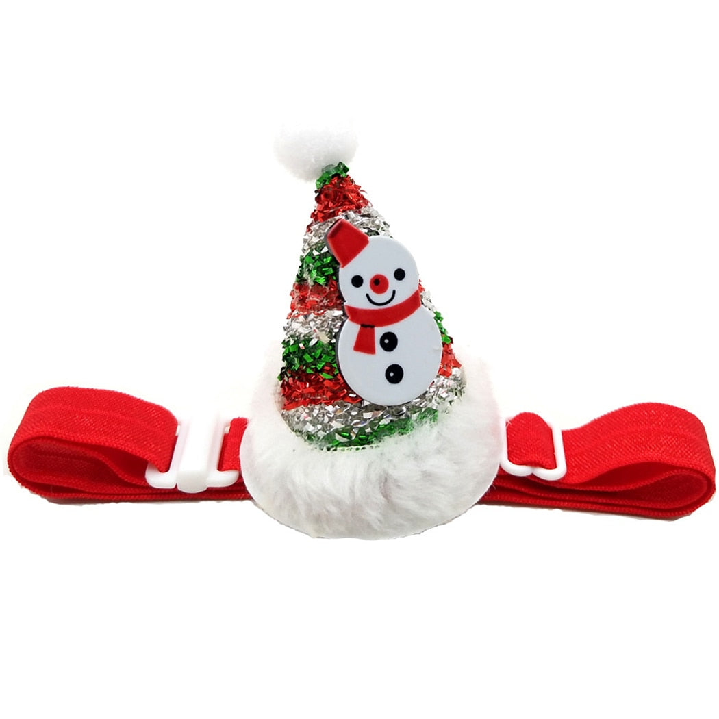 Glitter Christmas Hats For Dogs