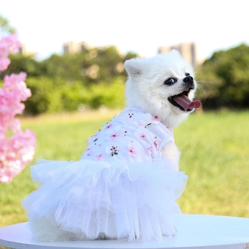 Princess Cotton Flower Pet Clothing