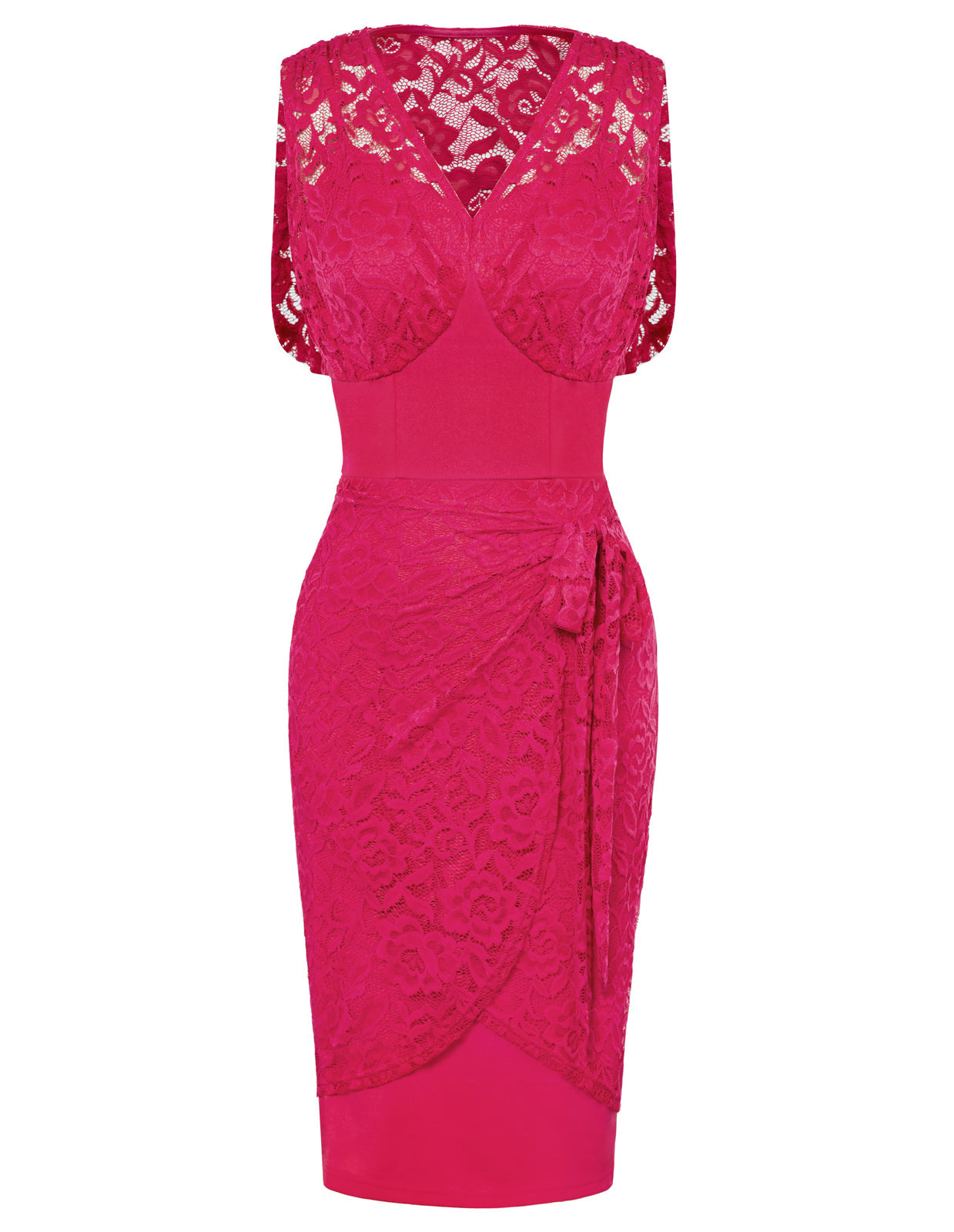 Women's Lace Dress Sleeveless Sexy Valentine Dress Vintage Pin Up Bodycon Dress