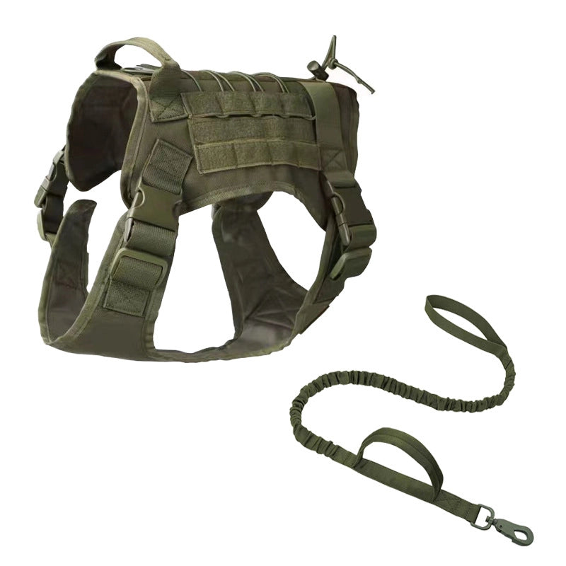 In Stock Dog Tactical Collar Training Large Dog Big Dog Chest Harness Dog Leash Outdoor Dog Walking Vest Clothes