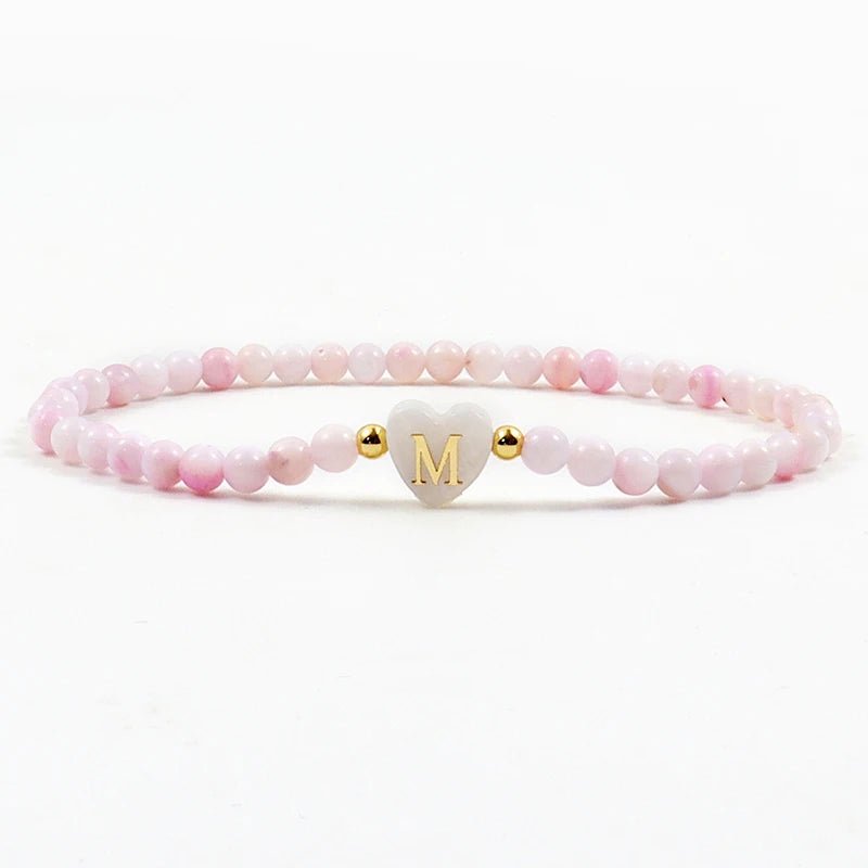 Playful Heart Letter Initial Bracelets
