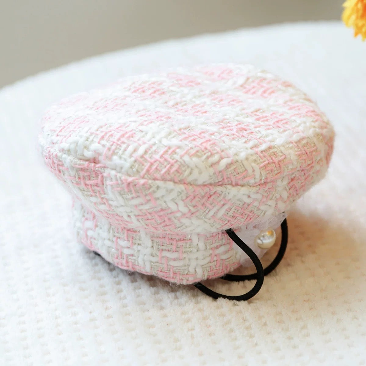 Sweet Plaid Pattern Fleece Dog Cat Dress Jacket