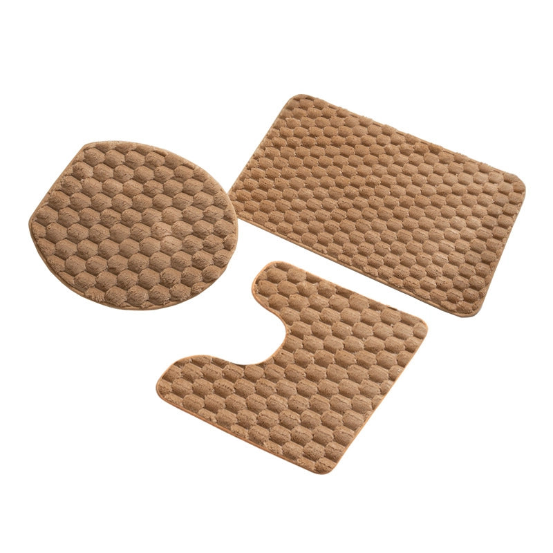 Casual Solid Color Polyester Carpet Bathing