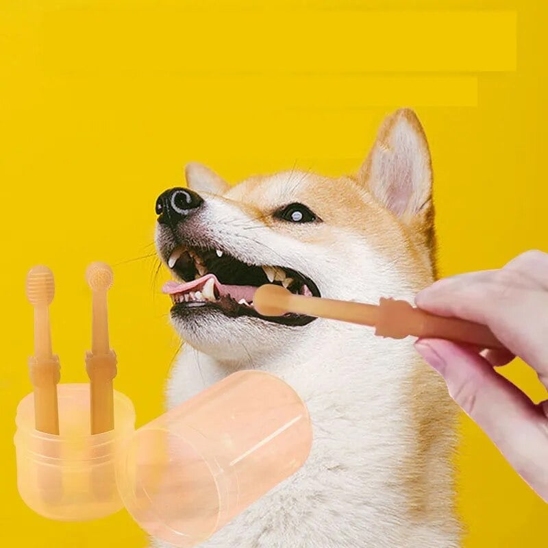 💥FlexiBrush Pet Toothbrush with Tongue Scraper