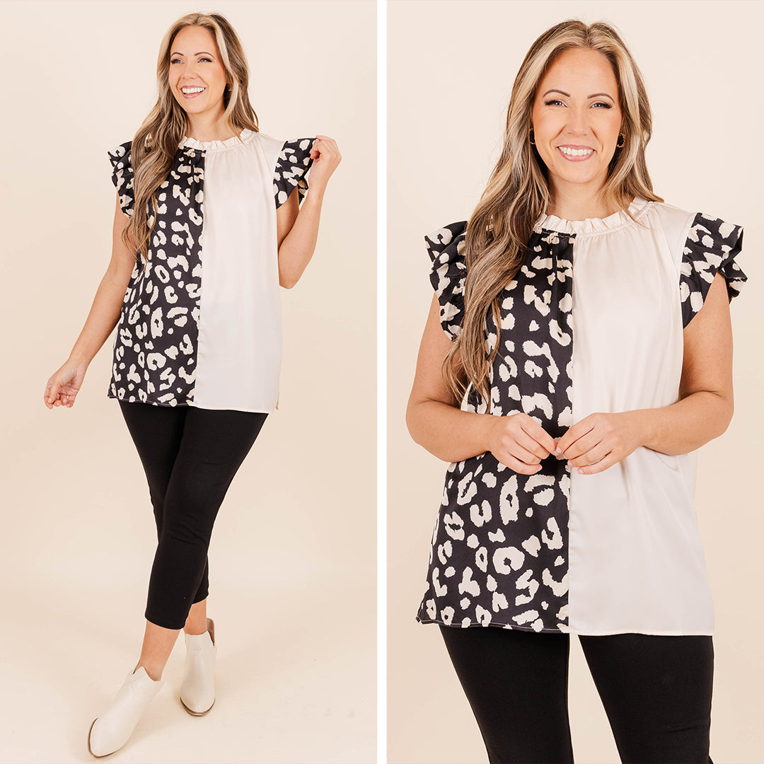 Inspire And Empower Blouse. Black