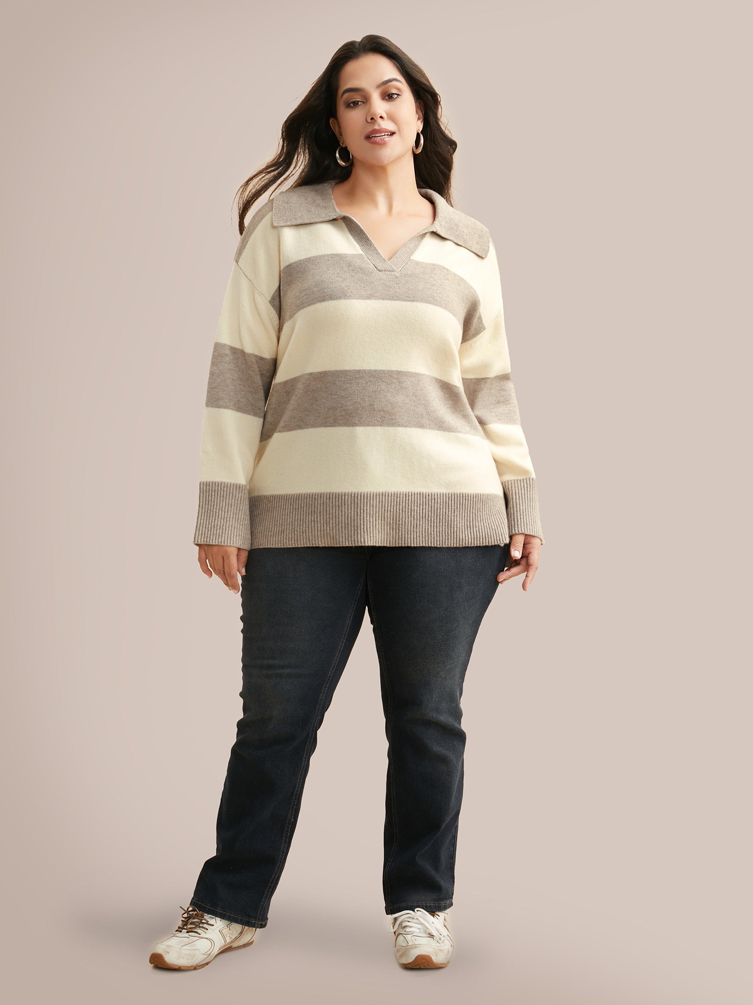 Supersoft Essentials Contrast Slit Hem Texture Pullover