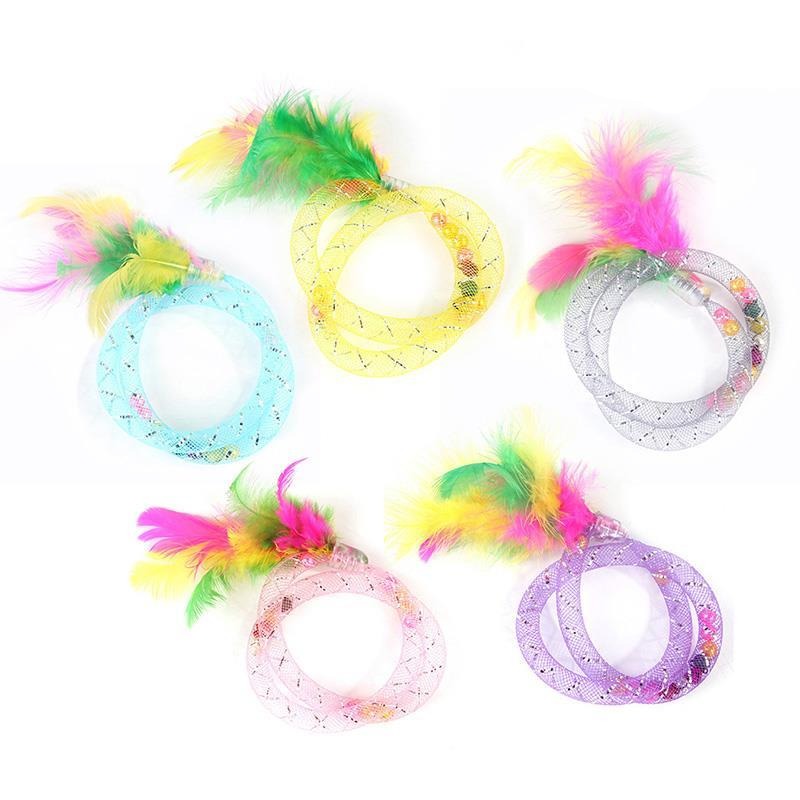 5Pcs Cat Feather Training Toys