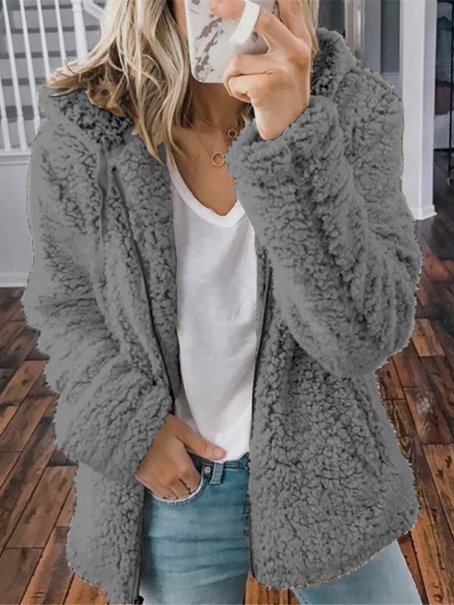 Hooded Fleece Jacket(9 colors)