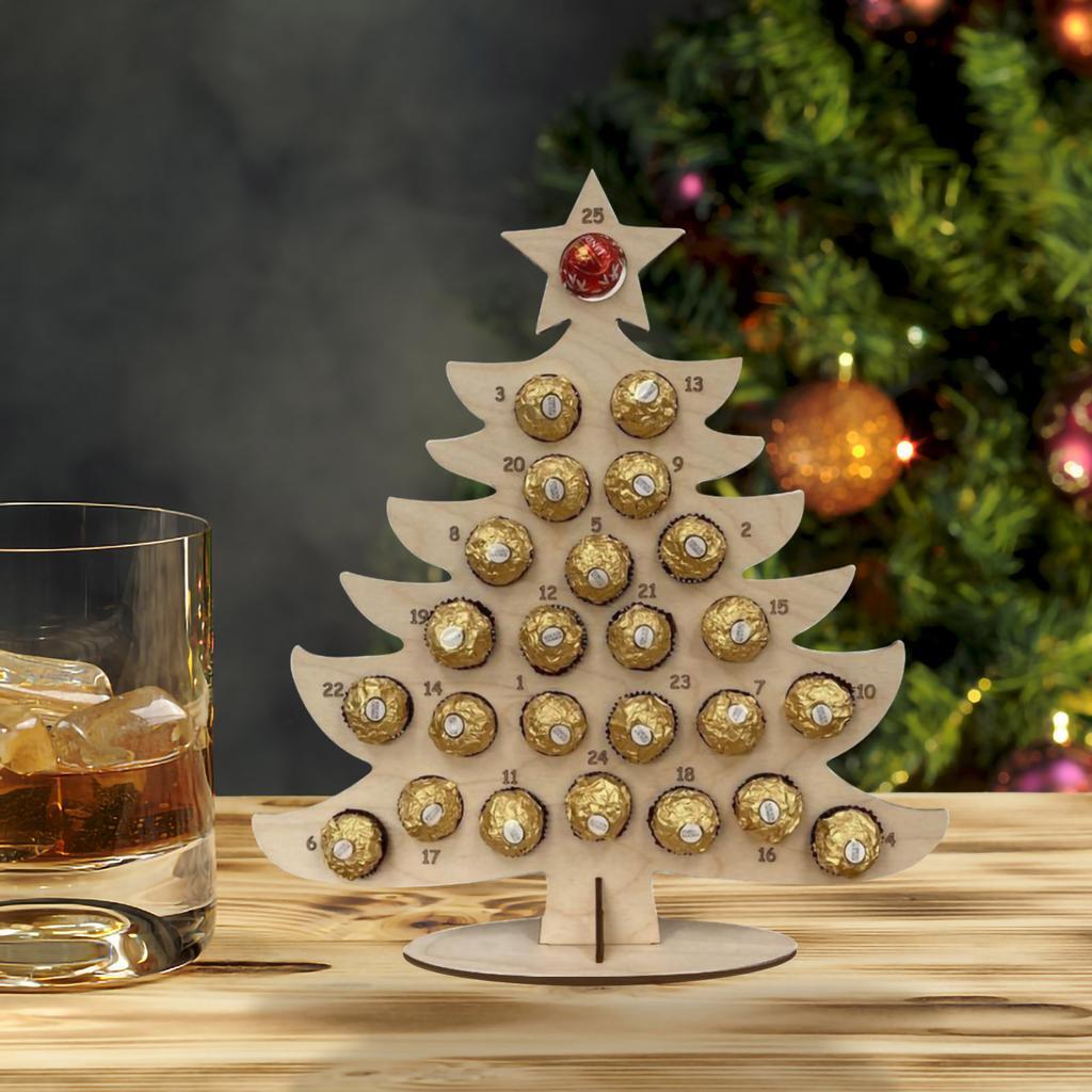 🎁Wooden Christmas Party Chocolate Frame🍫