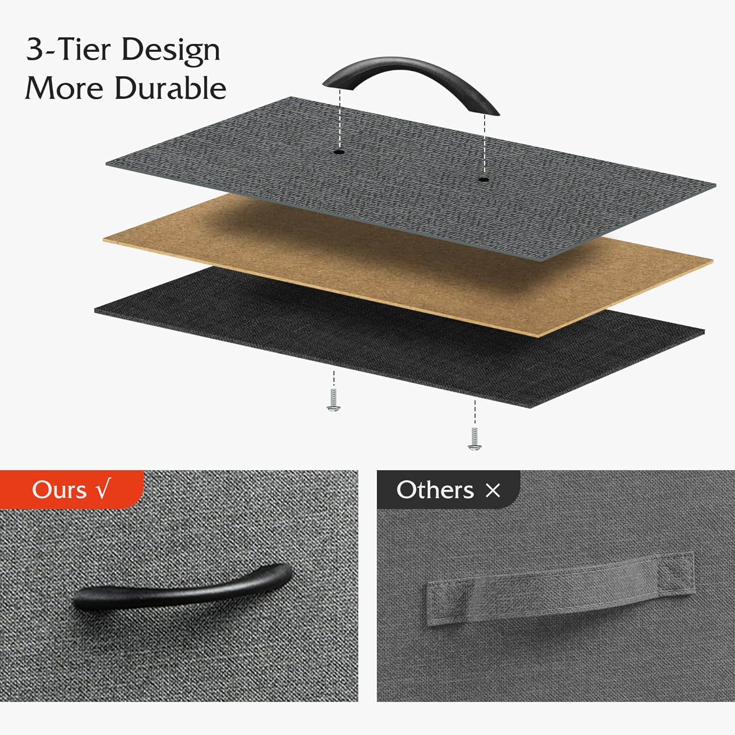 WLIVE 7 Drawer Dresser TV Stand, Dressers for Bedroom, Fabric Storage Tower