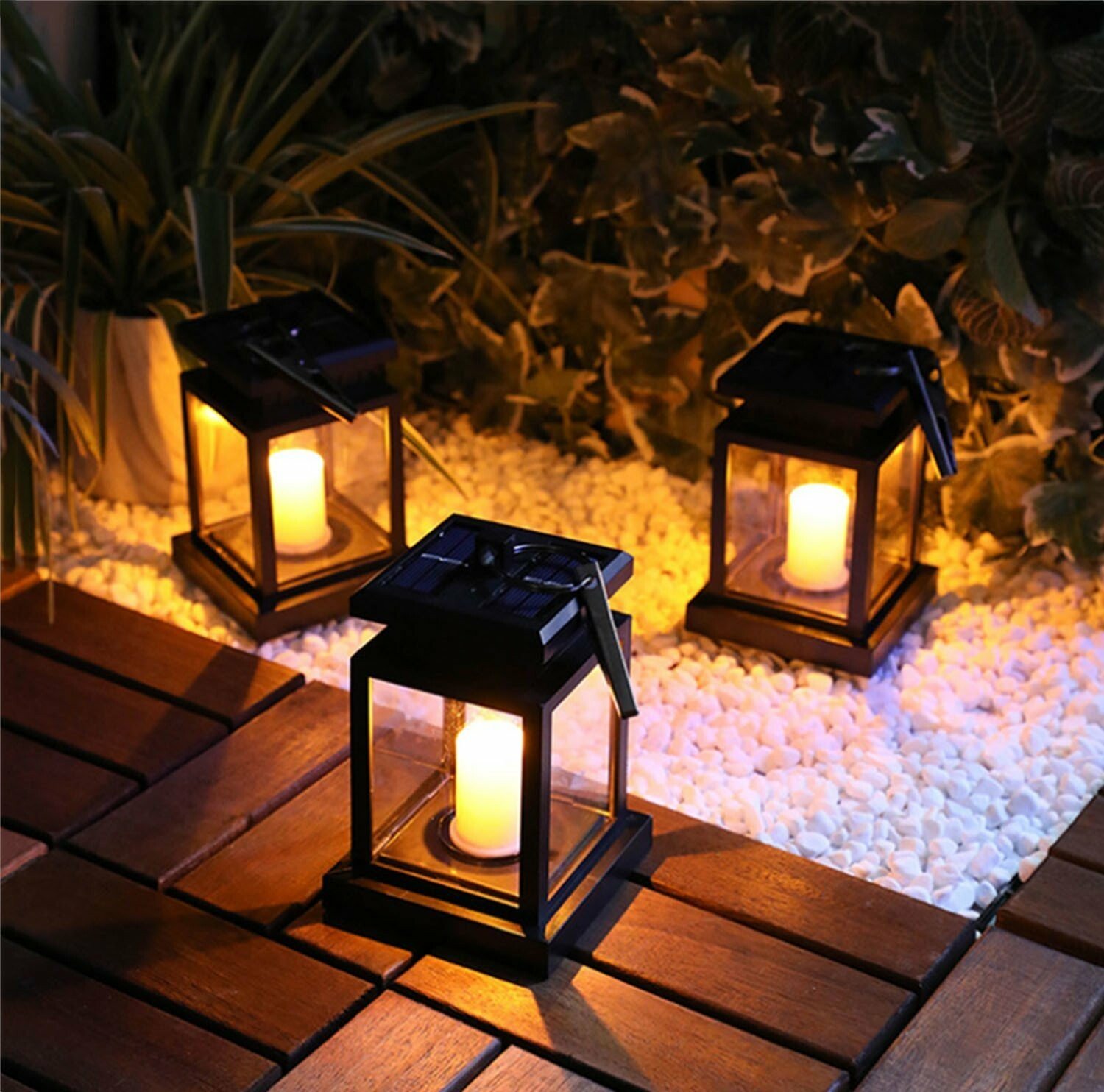 Candle Effect Solar Hanging Lantern