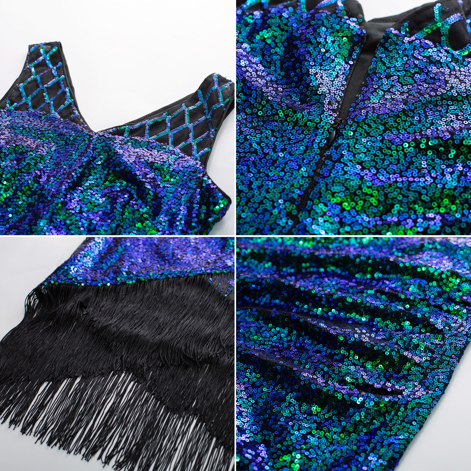 Seckill Offer⌛Sequin Dress Simple 1920s Flapper Cocktail Party Dresses