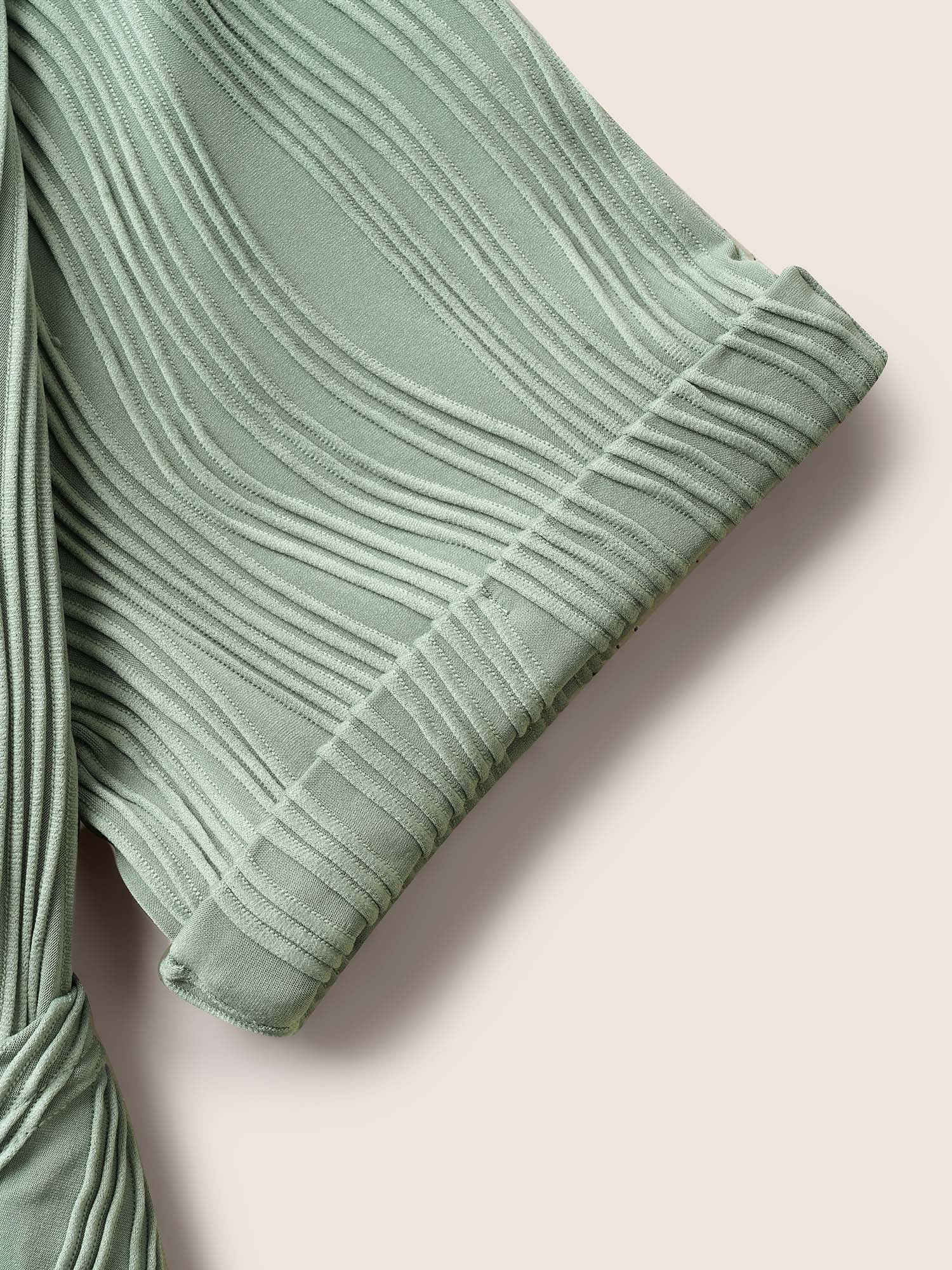 Round Neck Pit Strip Tie Knot Dress