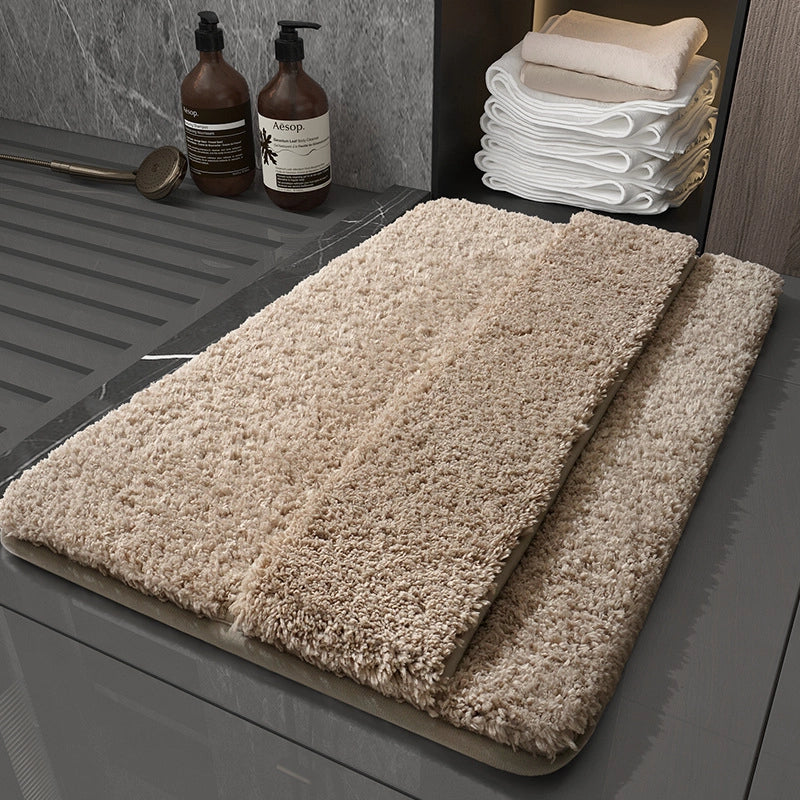 Casual Solid Color Polyester Fiber (polyester) Carpet Bathing