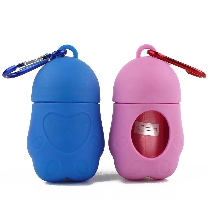 New Portable Solid Color Pet Portable Outdoor Waste Box