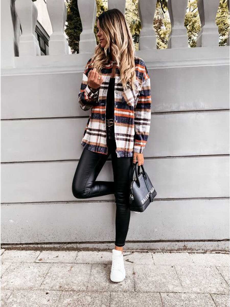 Pumpkin Patches Plaid Jacket(warm)