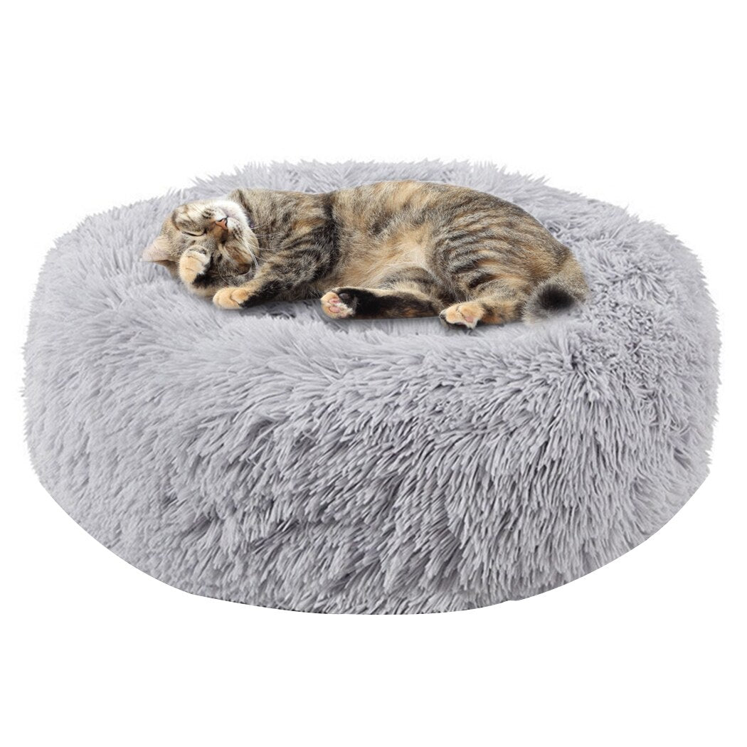 Round Fluffy Bed For Cats