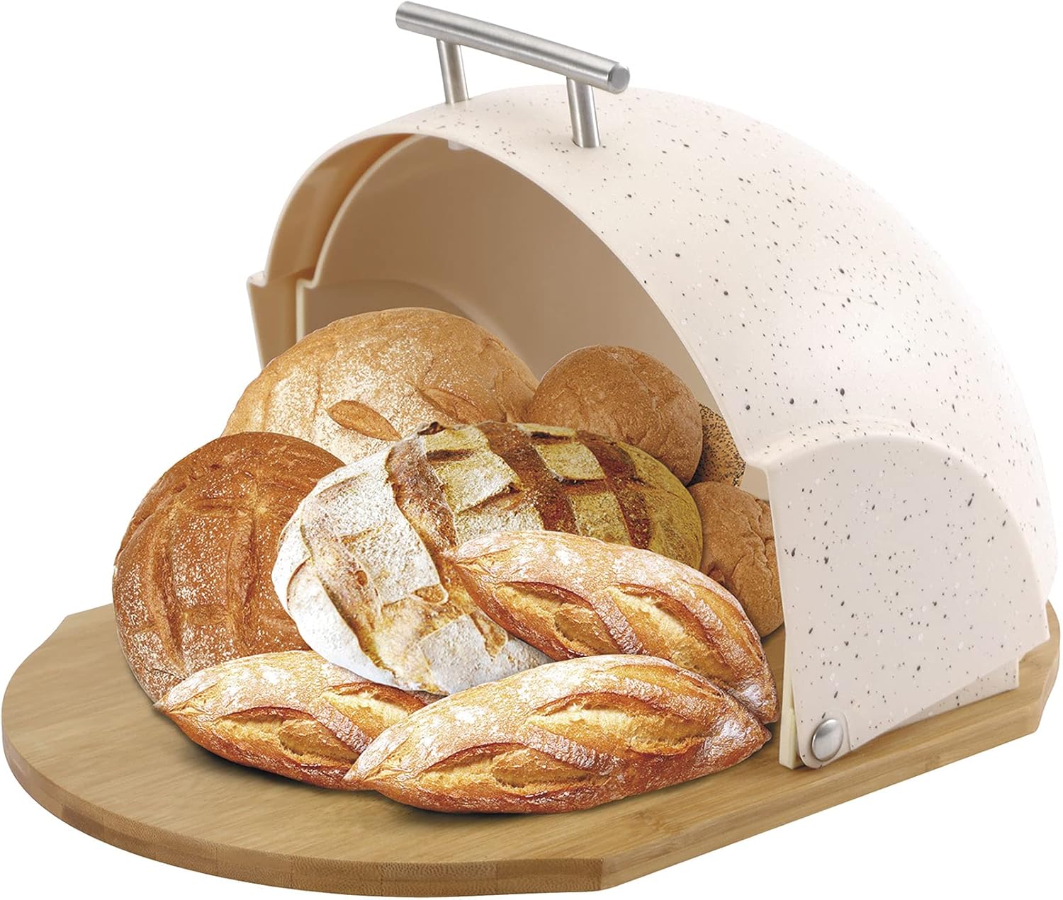 Bread Box Pastry Storage Container. Modern Design Bread Box Wood