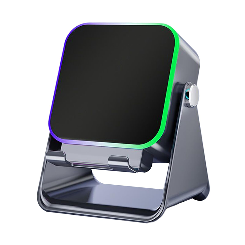 5-in-1 Wireless Induction Bluetooth Speaker with Adjustable Phone Stand