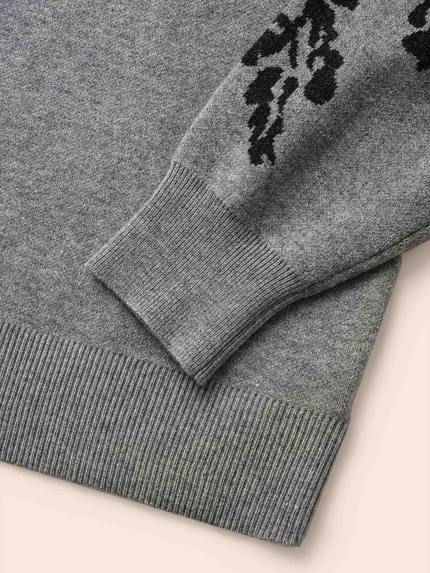 Supersoft Essentials Jacquard Drop Shoulder Pullover