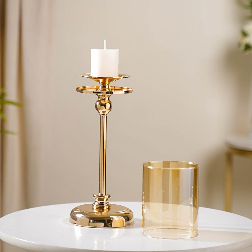 Hurricane Metal Candle Holder Stand Set Of 3