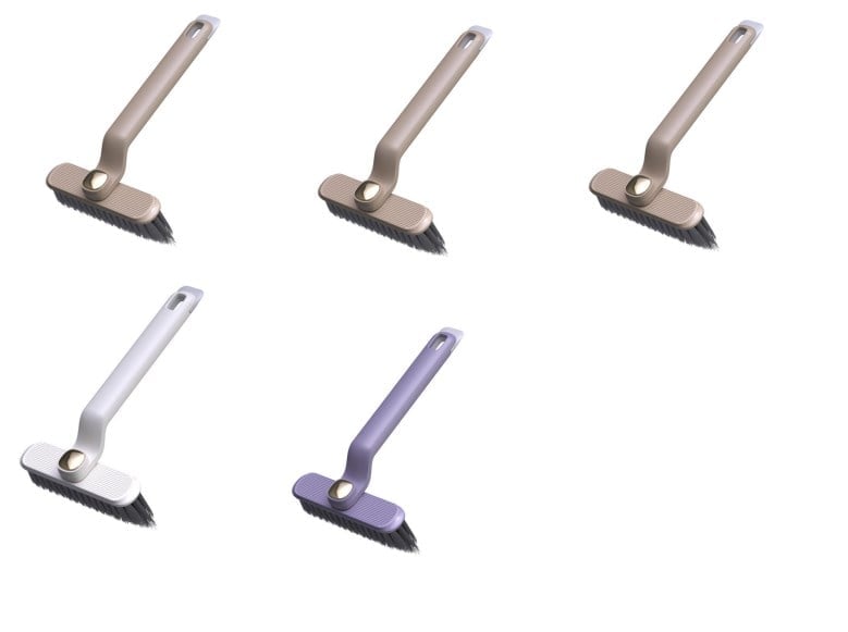 Multi-function rotating crevice cleaning brush